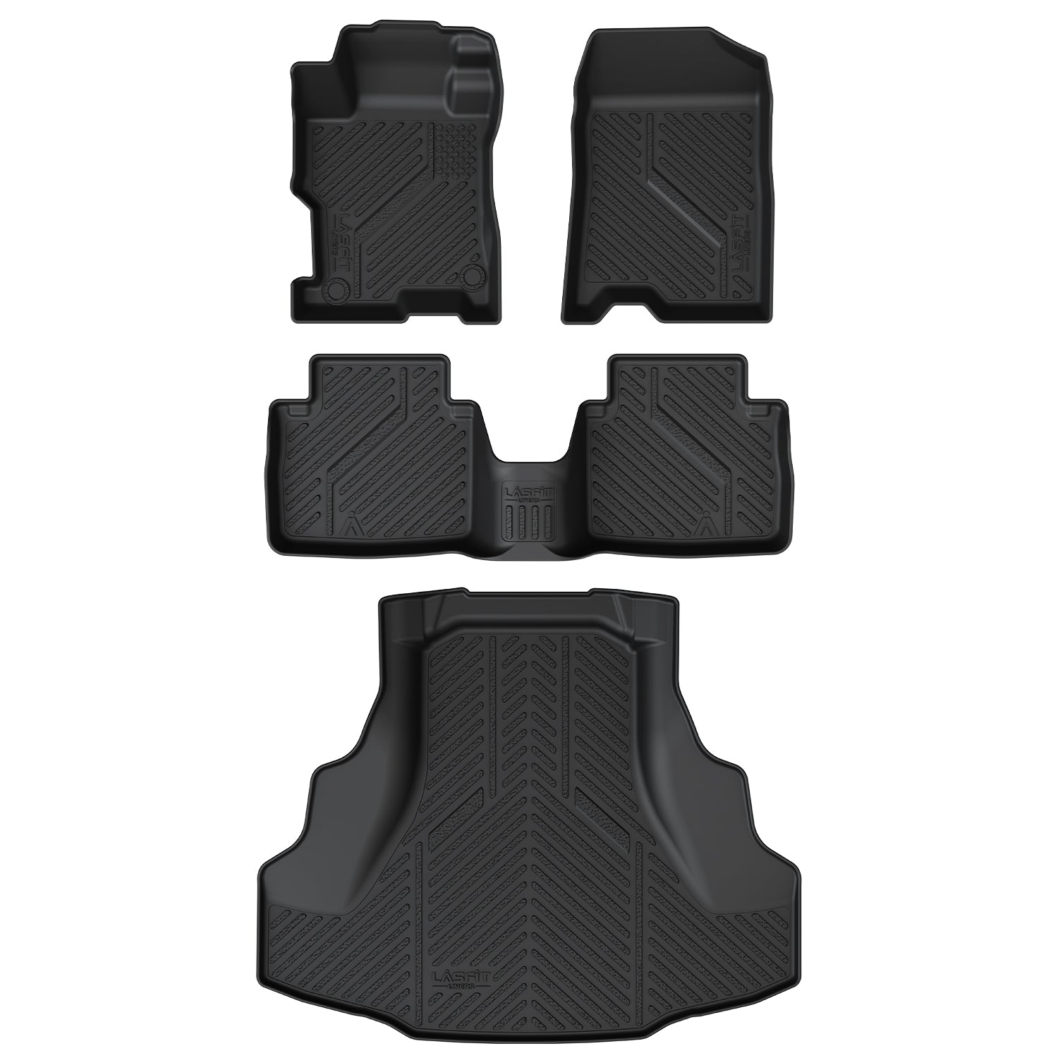 Fit for 2008-2012 Honda Accord 1st & 2nd Row Floor Mats or Cargo Mat, Only fit Sedan not fit Coupe