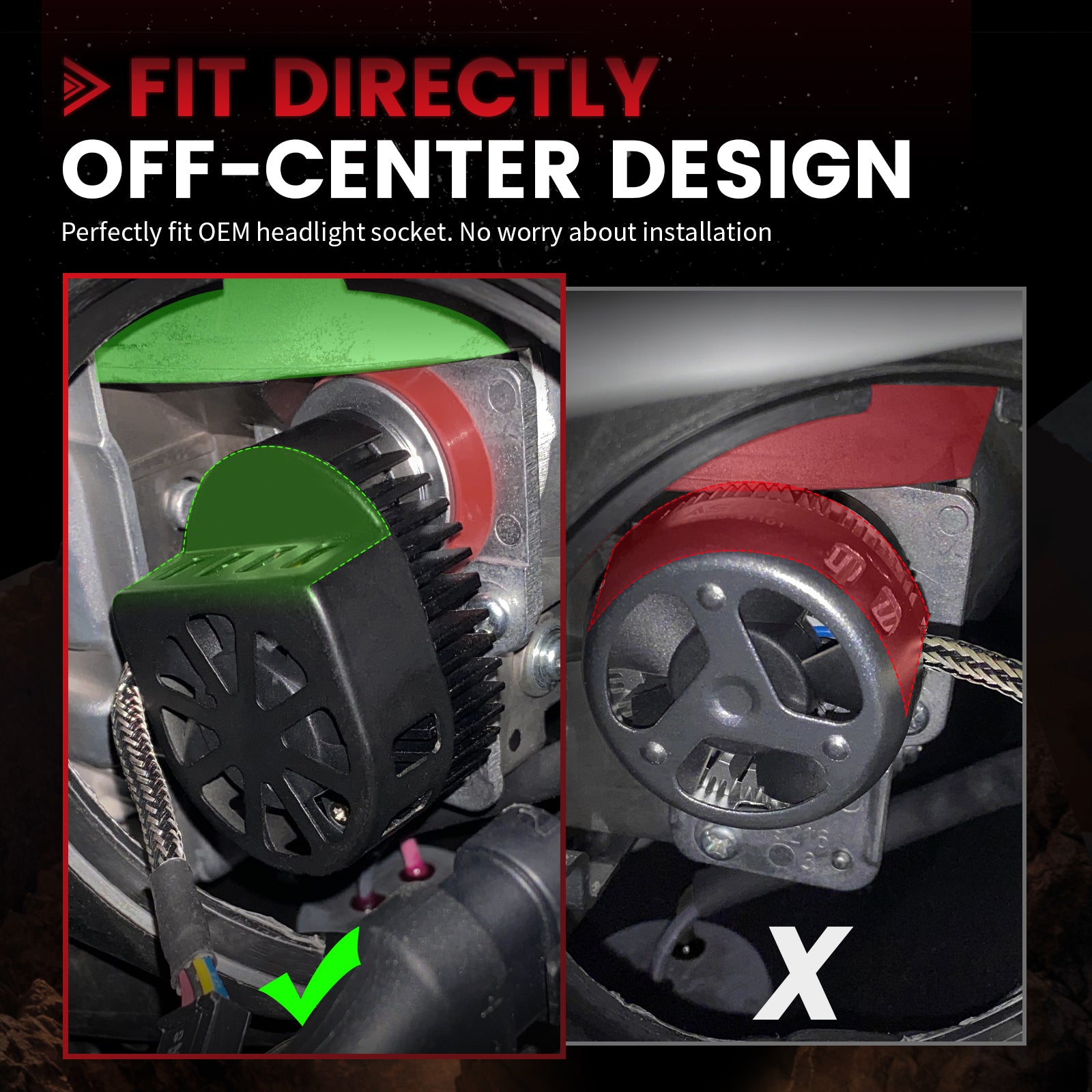 Fit for Toyota 4Runner 2014-2020 Custom H11 LED Bulbs with Dust Cover | Pro-DC Series - Image 3