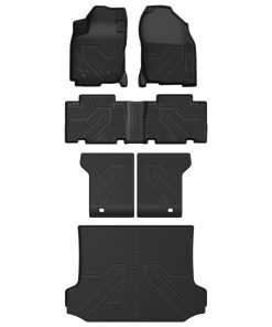 Fit for 2006-2012 Toyota RAV4 TPE Floor Mats & Seatback & Cargo Mat, Fit 2 Rows Only