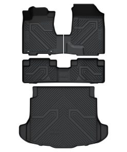 Fit for 2007-2011 Honda CR-V Floor Mats & Cargo Mat(For Passenger Seat Without Subwoofer)