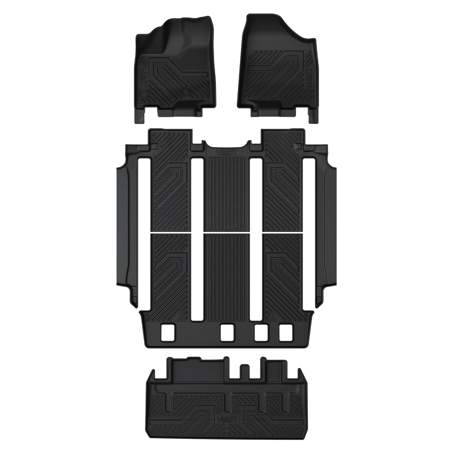 Fit for 2013-2020 Toyota Sienna 7-seater Floor Mats & Cargo Mat, Fit Fixed center console Only, Not Fit Power Folding 3rd Row or Sliding center Console