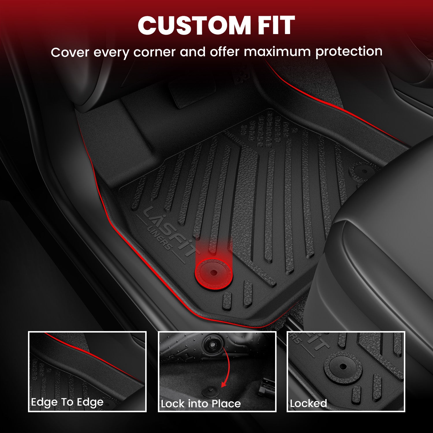 Fit for 2016-2020 Chevrolet Cruze Floor Mats or Cargo Mat, Not For 2016 Limited trim - Image 2
