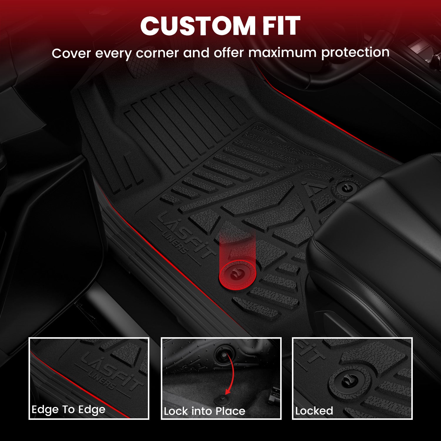 Fit for 2017-2026 Honda Ridgeline Floor Mats - Image 2