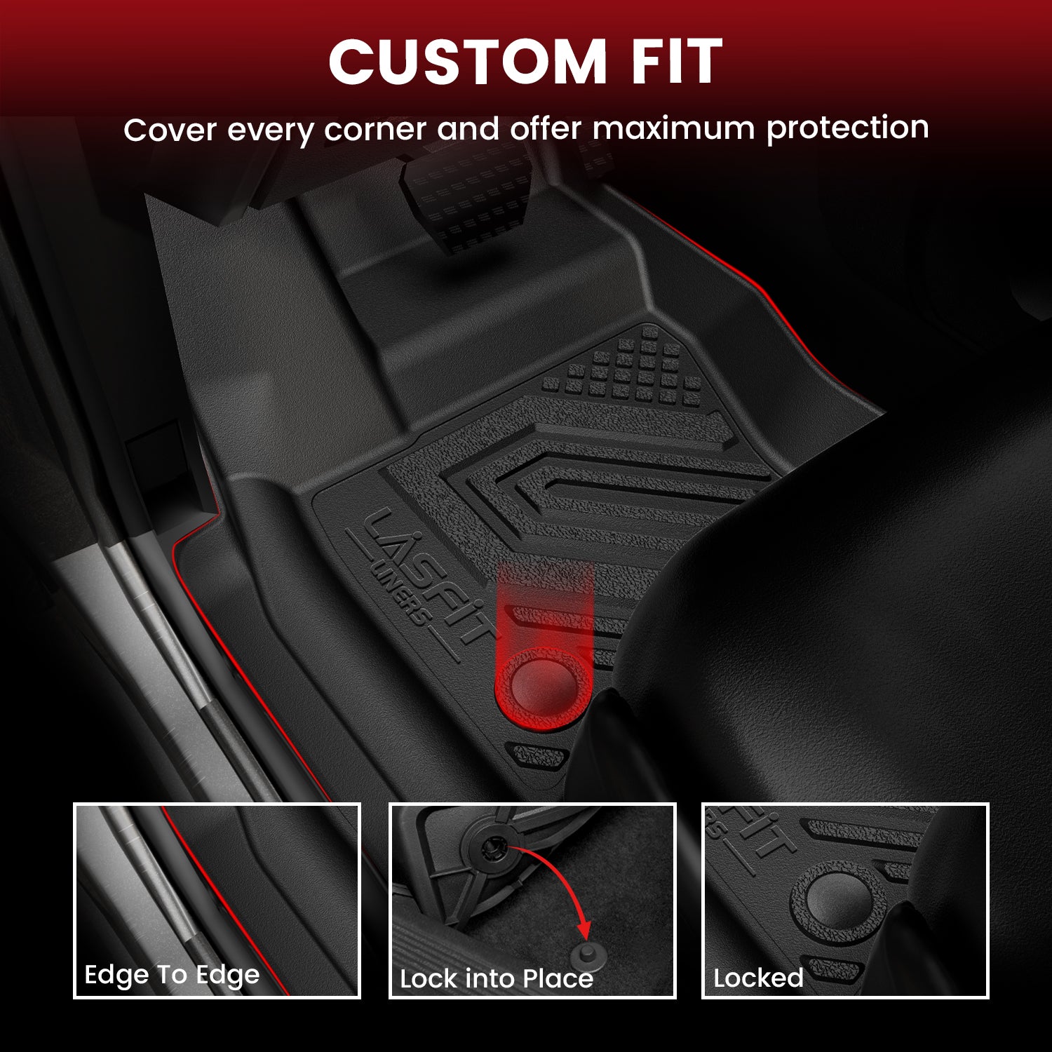 Fit for 2020-2025 Land Rover Defender 110 Floor Mats & Cargo Mat - Image 5