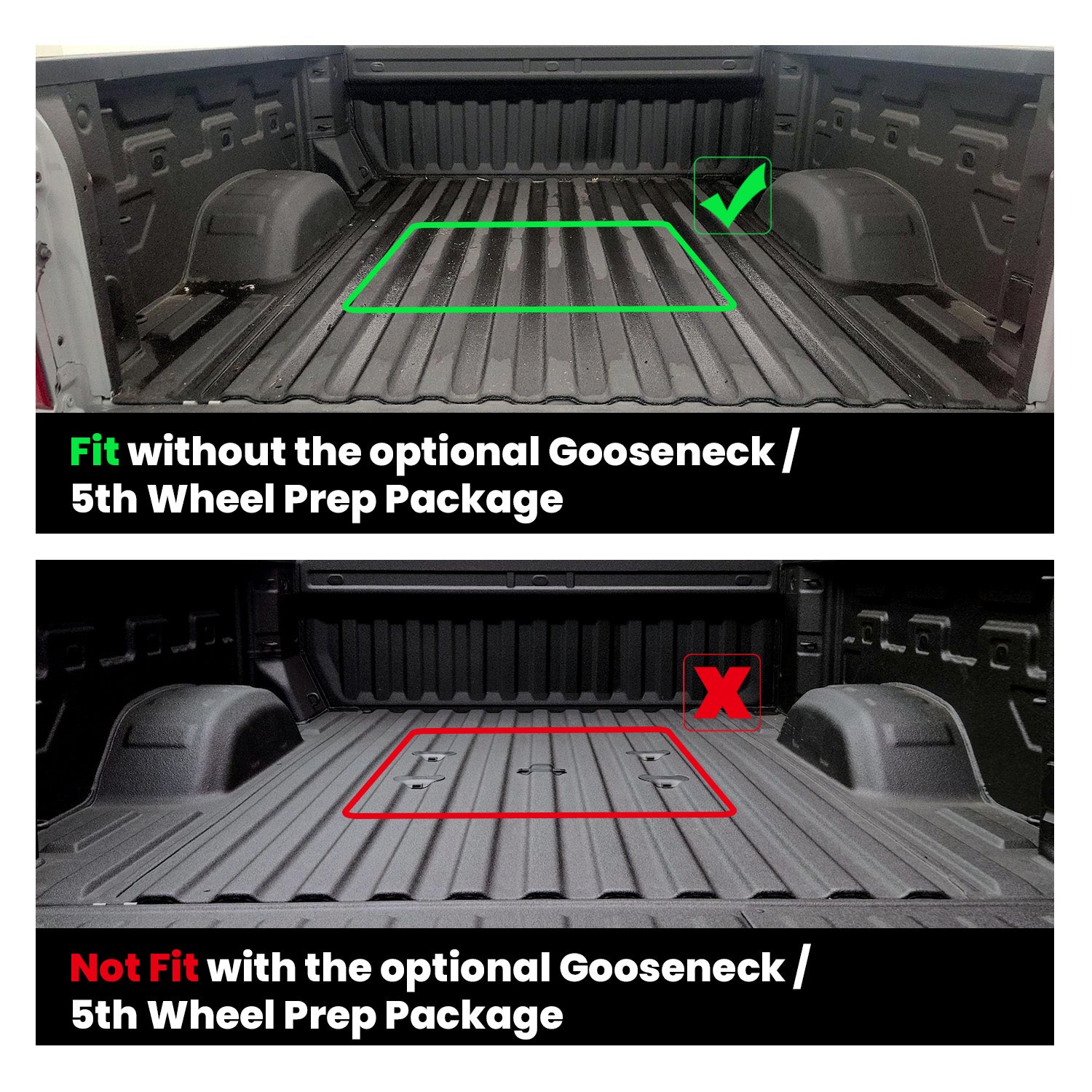 Fit for 2020-2026 Chevrolet Silverado 2500HD 3500HD 6.8FT Bed Mat or Tailgate Mat, Not for 5th Wheel Package - Image 3