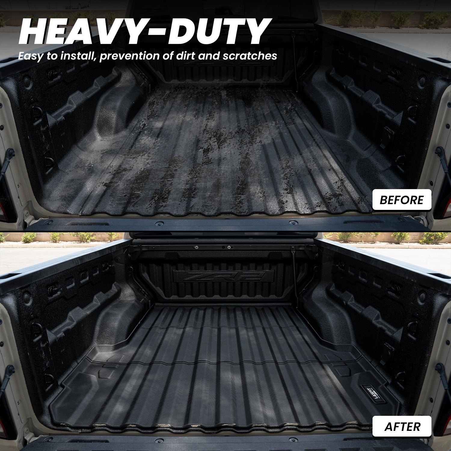Fit for 2023-2026 Chevrolet Colorado Heavy Duty 61.7"(5FT) Bed Mat or Tailgate Mat - Image 5
