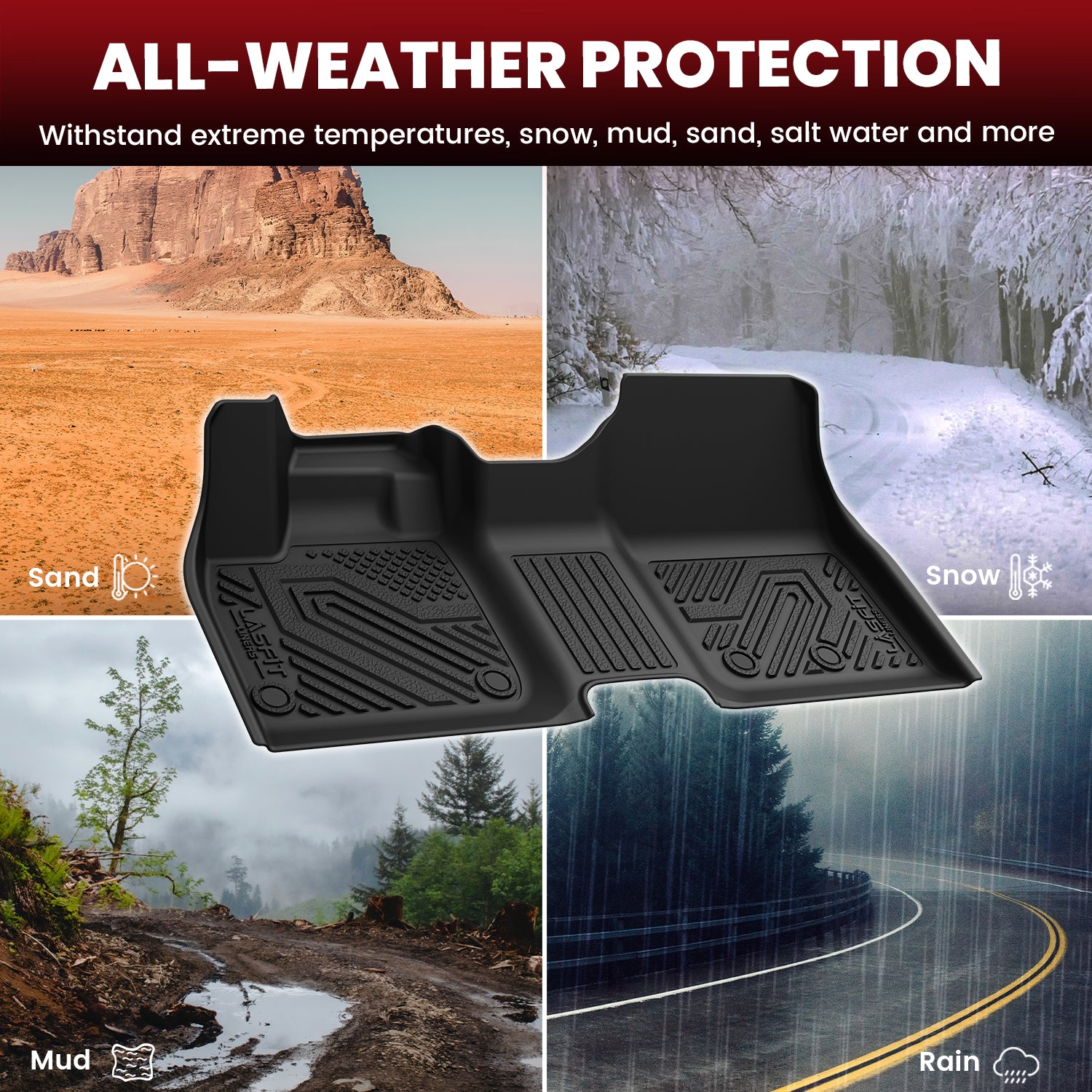 Fit for 2023-2025 Nissan Ariya 1st & 2nd Floor Mats & Cargo & Seatback Mats - Image 2