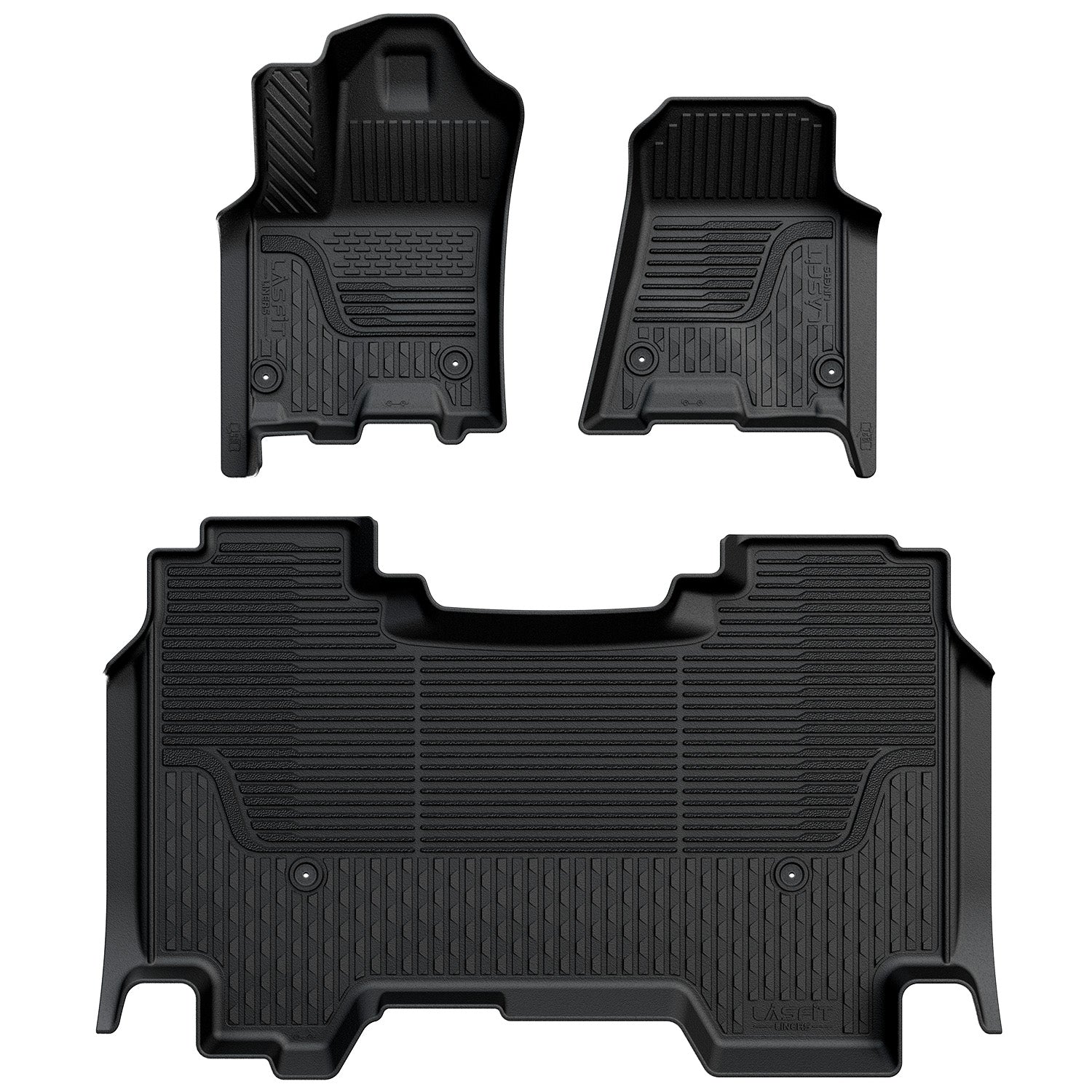 Fit for 2025-2026 Ram 1500 All-weather Floor Mats With Bucket Seating Only