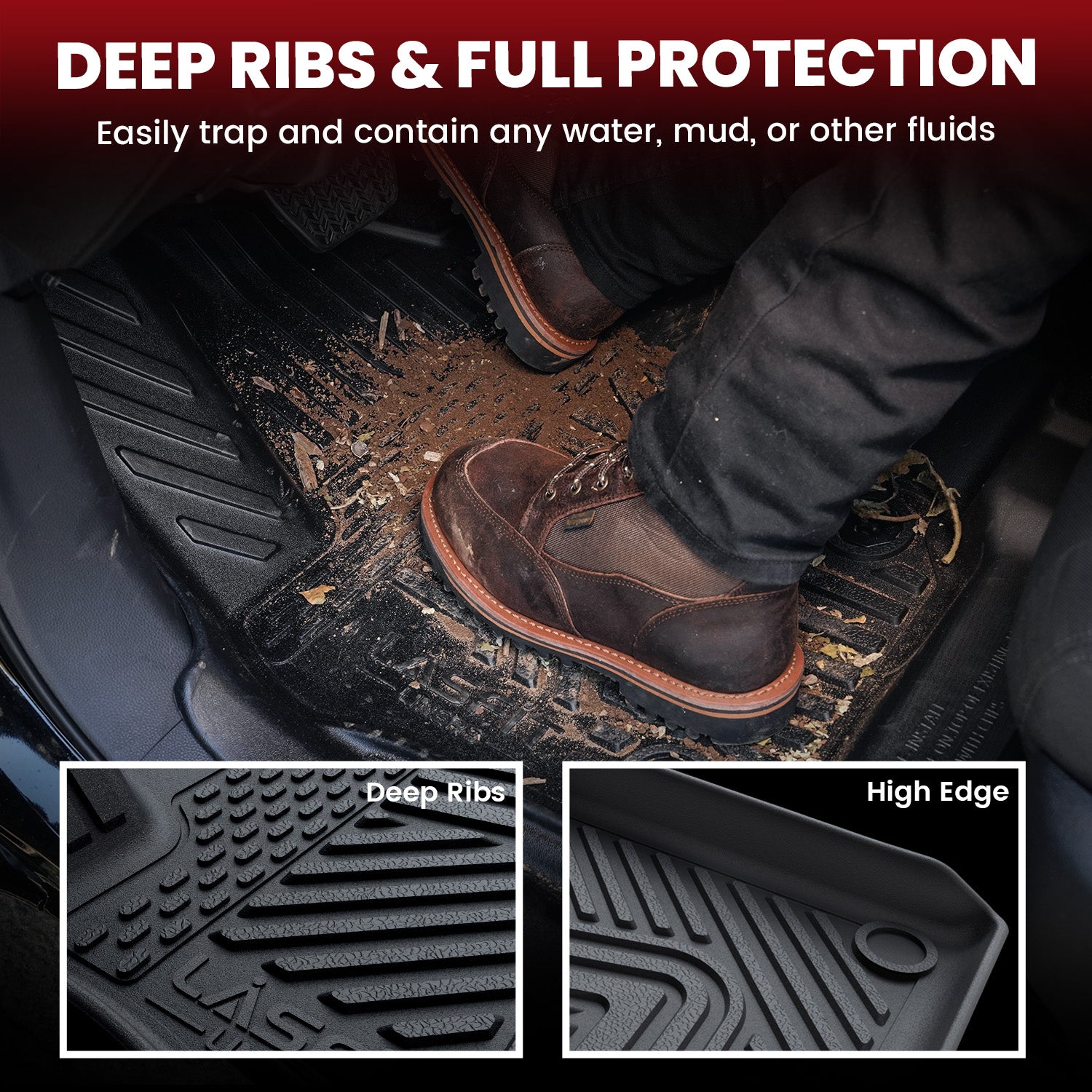 Fit for 2025-2026 Rivian R1T Floor Mats - Image 3