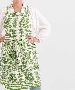 Pom Bells Green Apron