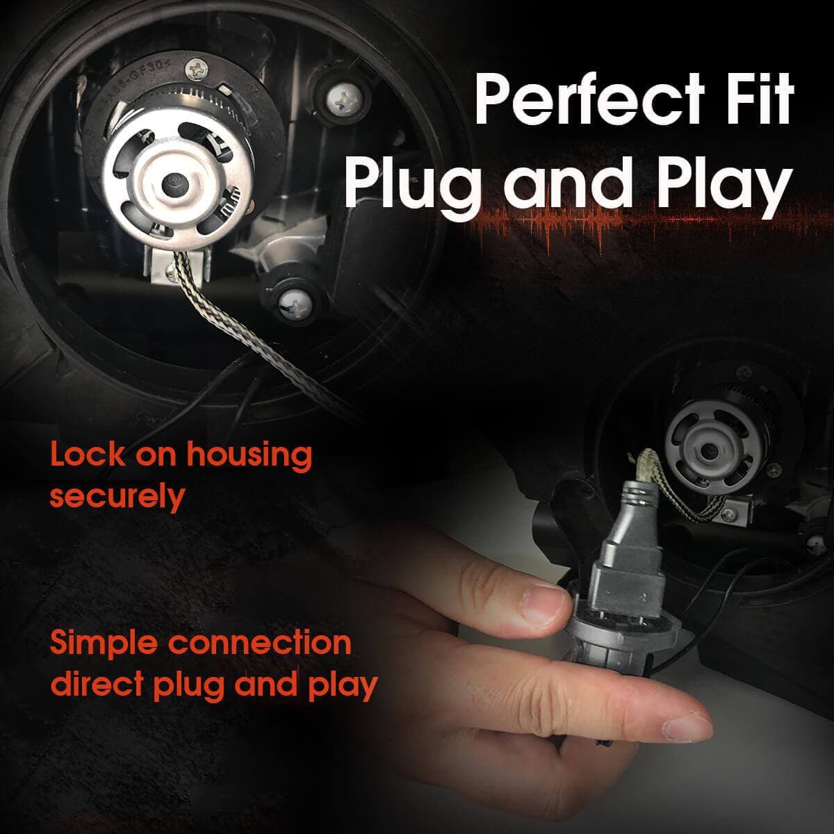 Custom H7 LED Bulbs Fit for Volkswagen Polo MK5 Touran Plug and Play Pro-VW8 | 2 Bulbs - Image 5