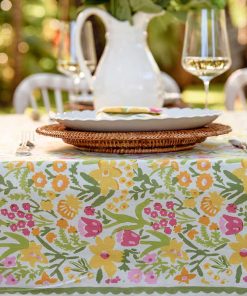 70s Flower Tablecloth