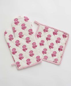 Rosé Oven Mitt Set