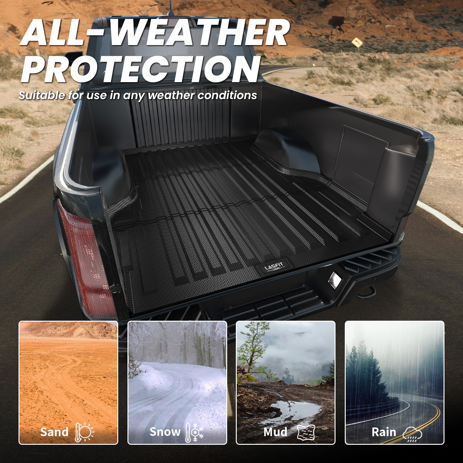 Fit for 2019-2023 Ford Ranger Custom Bed Mat or Tailgate Mat, Not Fit Drop-in liners - Image 3