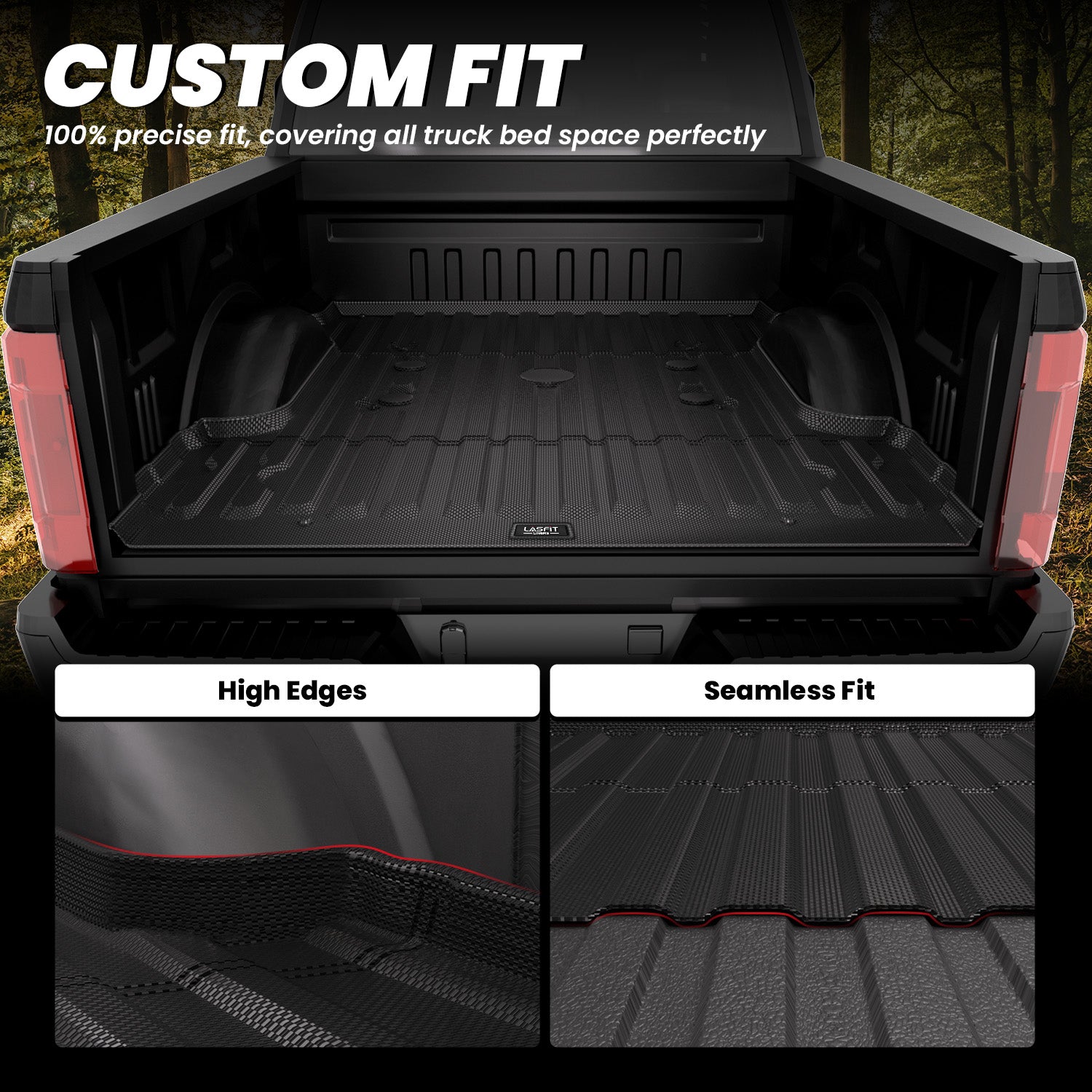 Fit for 2017-2026 Ford F-250 F-350 F-450 F-550 Super Duty Bed Mat or Tailgate Mat, Not Fit Drop-in liners - Image 3