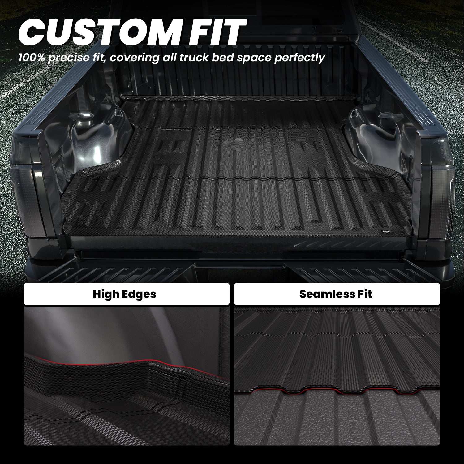 Fit for 2009-2016 Ford F-250 F-350 F-450 6.75FT(81") Heavy Duty Truck Bed Mat, Not Fit Drop-in liners - Image 4