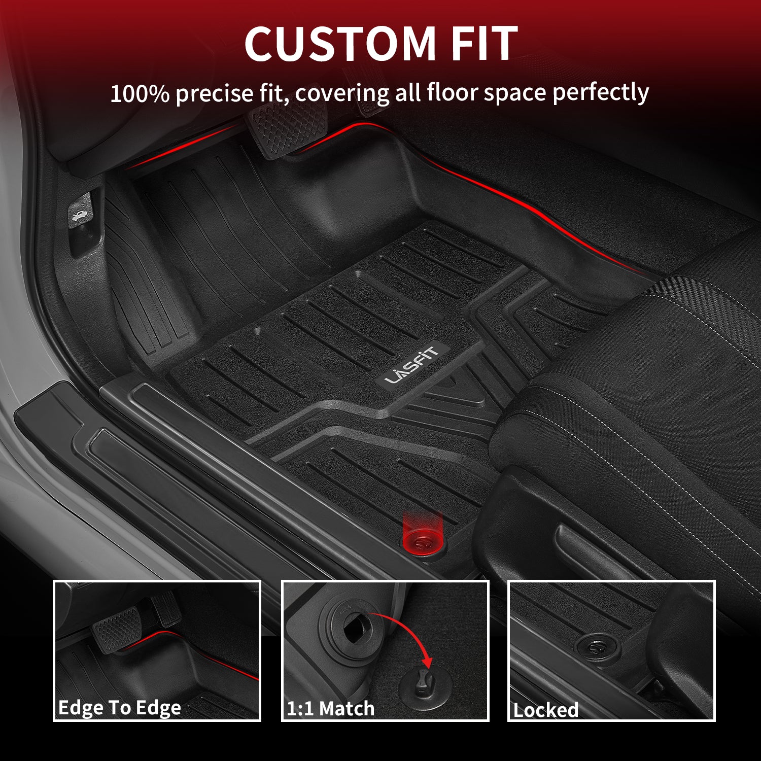 Fit for 2016-2021 Honda Civic Custom Floor Mats or Cargo Mat - Image 3