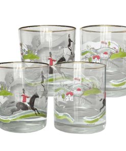 Hunt Scene Bourbon Glass | Set of 4