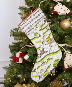 Hunt Scene Quilted Stocking