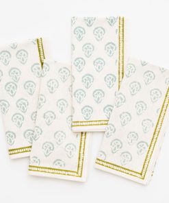 India Hicks Home Carnation Seafoam Napkin | Set of 4