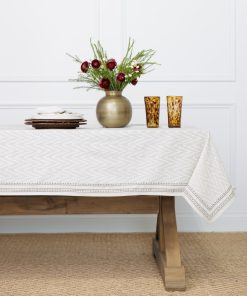 India Hicks Home Chevron Tablecloth