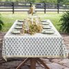 India Hicks Home Carnation Hunter Green Tablecloth