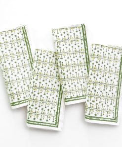 India Hicks Home Palm Avenue Hunter Green Napkin | Set of 4
