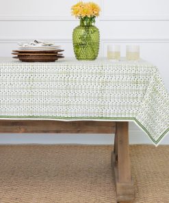 India Hicks Home Palm Avenue Hunter Green Tablecloth