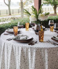 India Hicks Home Sea Ferns & Domino Hunter Green Tablecloth