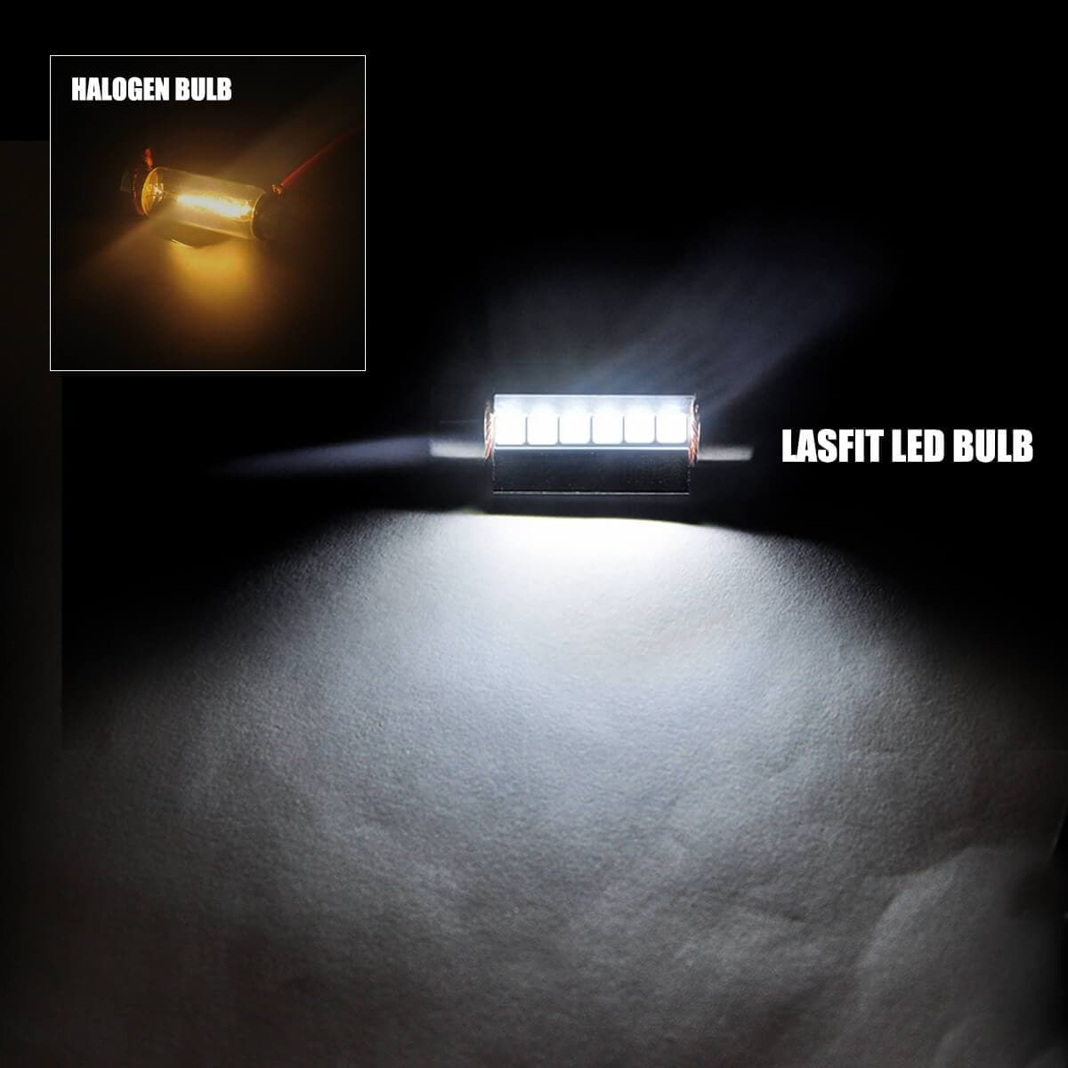 36MM 6418 6411 DE3423 LED Dome Map Trunk License Plate Light Bulb, 2 Bulbs - Image 2