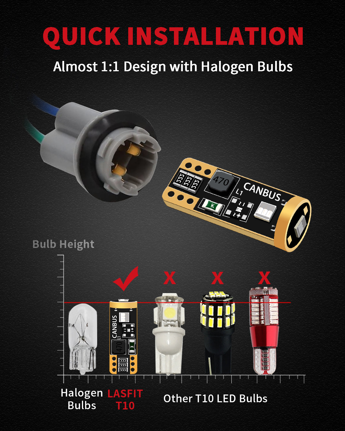 194 168 158 2825 LED Interior Door Map Trunk Step well Lights | Cool Blue, 2 Bulbs - Image 3