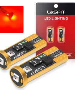 194 168 W5W CANBUS Error Free LED Third Brake Tail Light, Side Marker Bulbs | Brilliant Red, 2 Bulbs