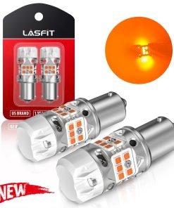 1156 P21W LED Turn Signal Bulbs CanBus-Ready Amber | T3 Series