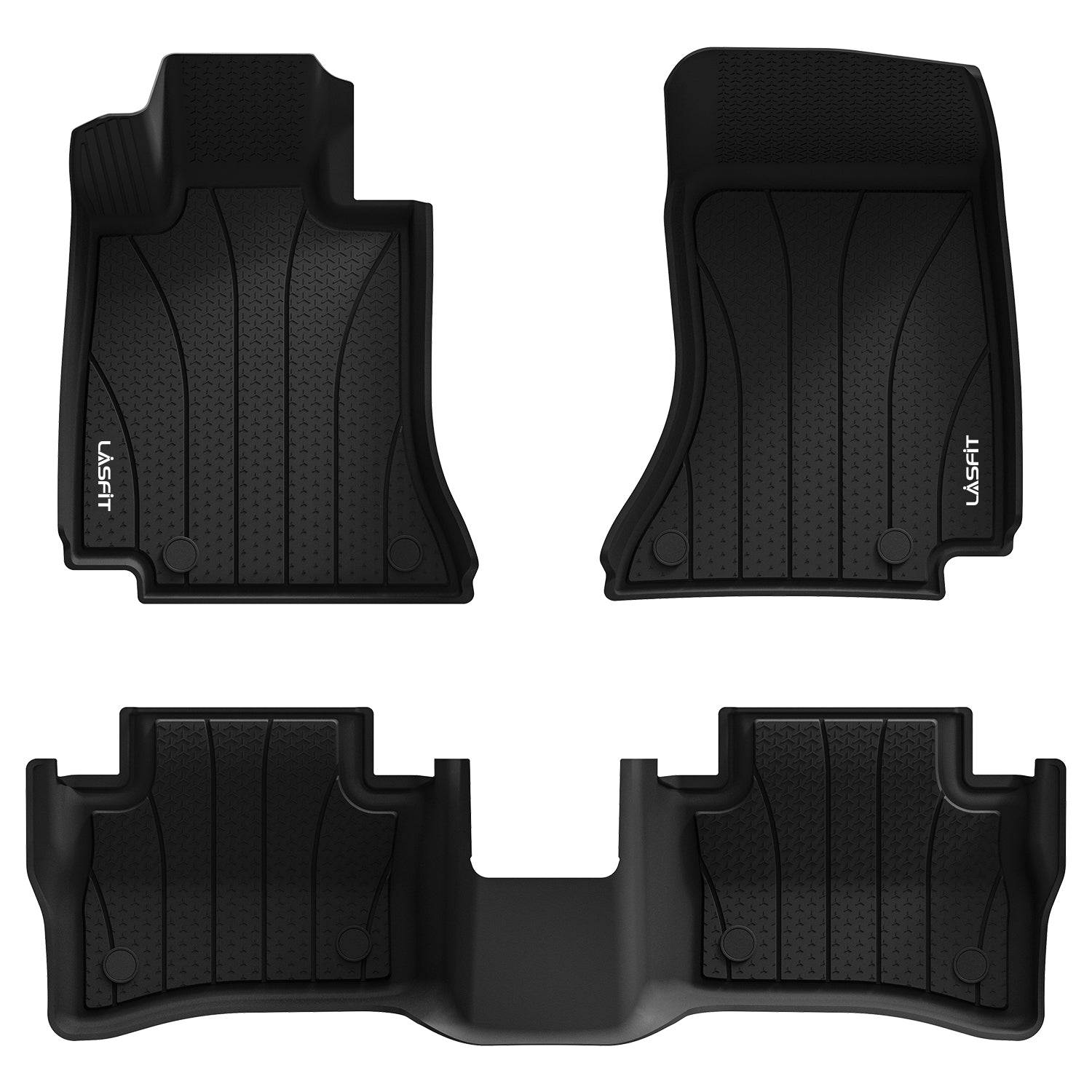 Fit for 2024-2026 Mercedes Benz E-class 1st and 2nd Row All-weather TPE Floor Mats, Fit Sedan W214