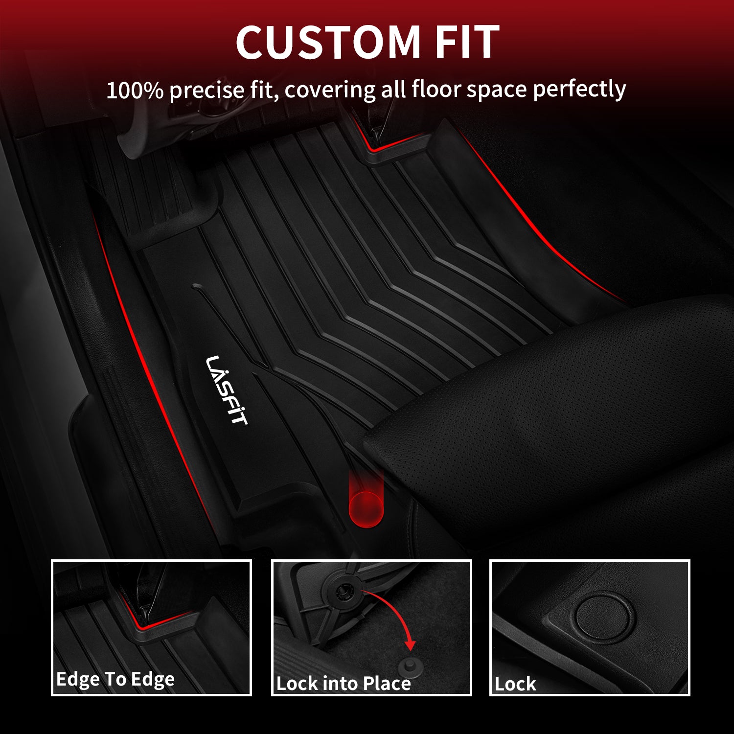 Fit for 2017-2023 Mercedes-Benz E-Class Floor Mats, Fit Sedan & Wagon ONLY, Don't fit Coupe & Cabriolet - Image 3