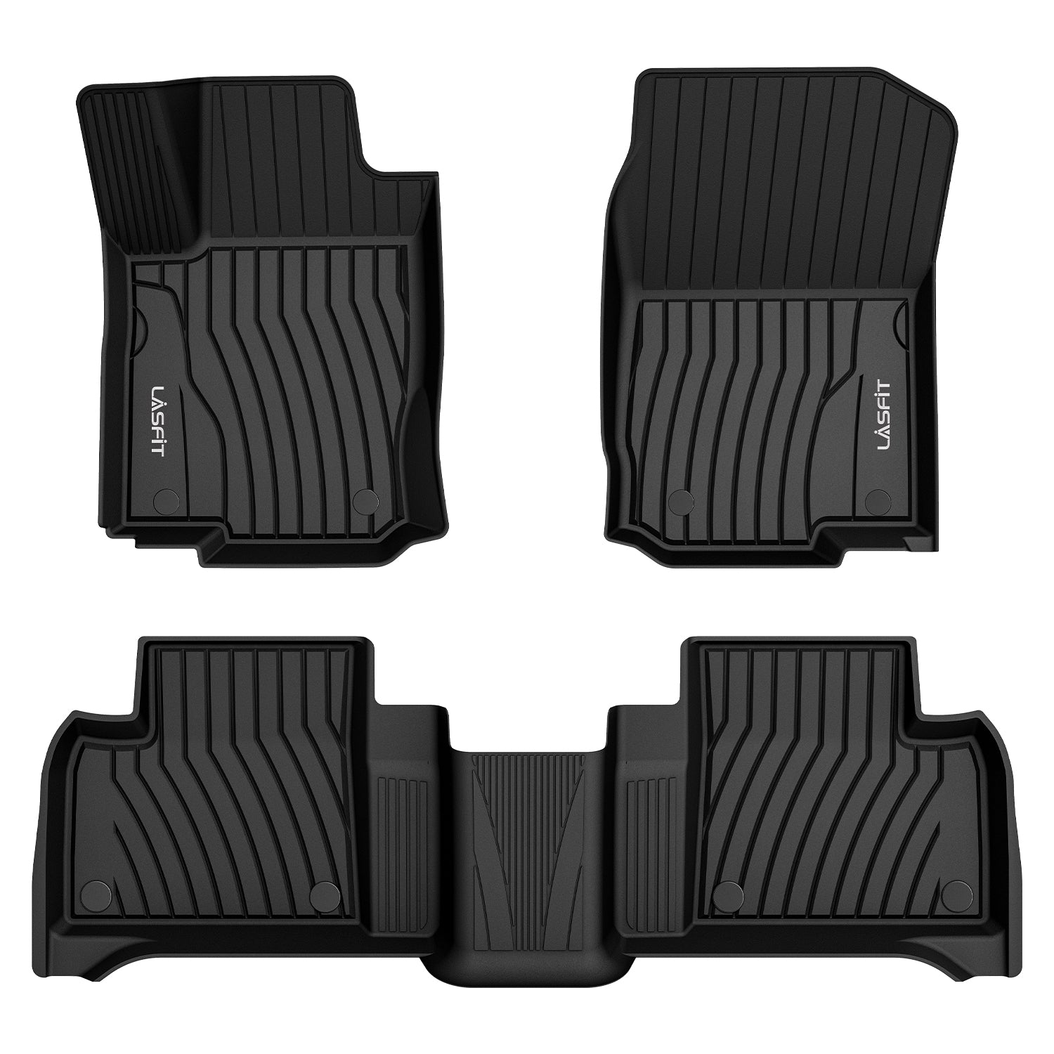 Fit for 2016-2019 Mercedes-Benz GLE Custom Floor Mats TPE Material 1st & 2nd Row Seat
