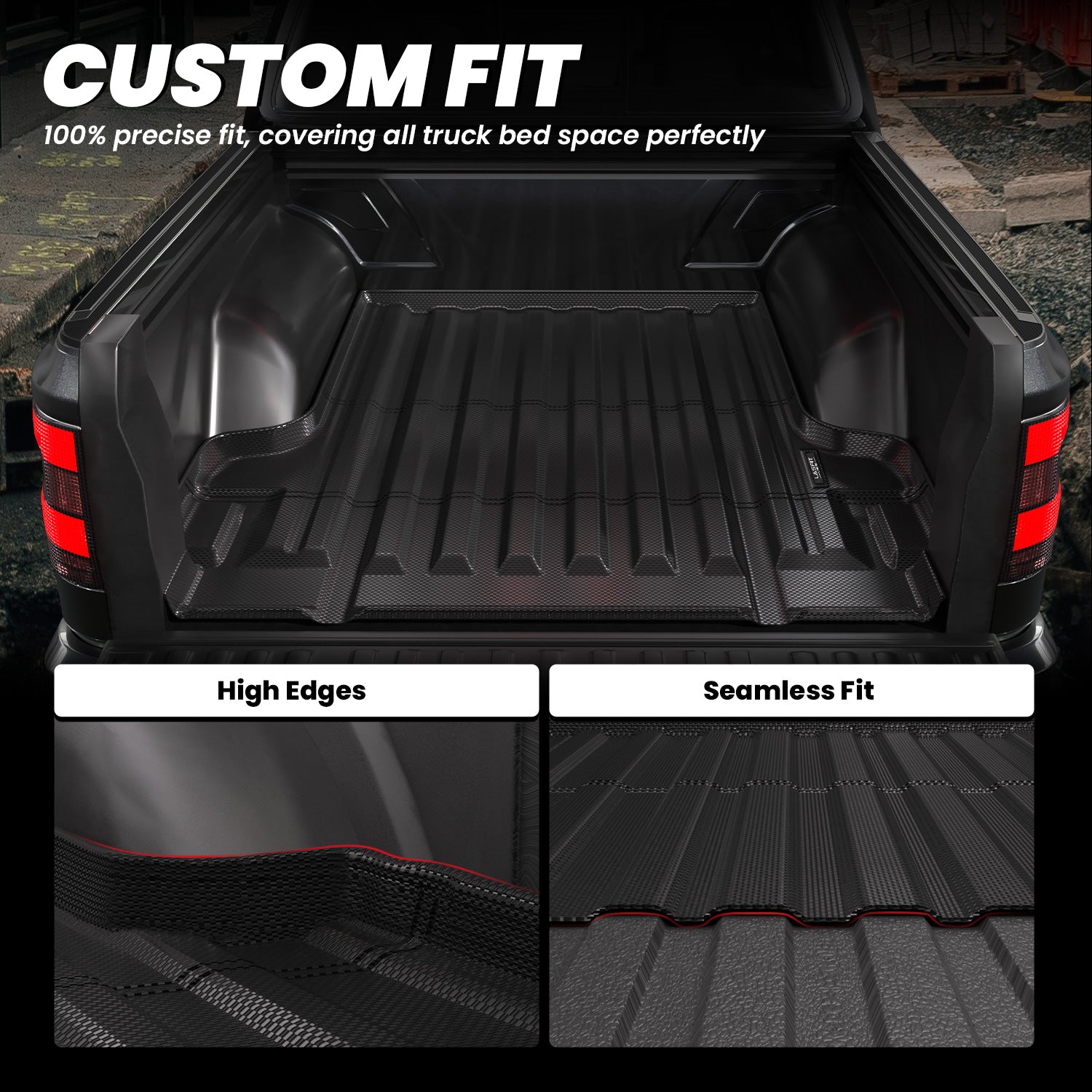 Fit for 2022-2026 Nissan Frontier Heavy Duty Custom Truck Bed Mat or Tailgate Mat, Not Fit Drop-in liners - Image 3
