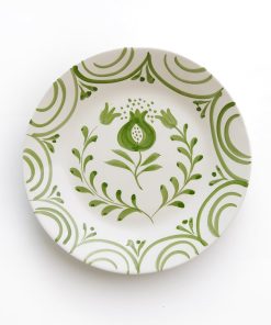 Pomegranate Crest Green Salad Plate | Set of 2