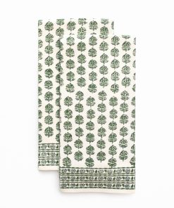 Elise Green Tea Towels
