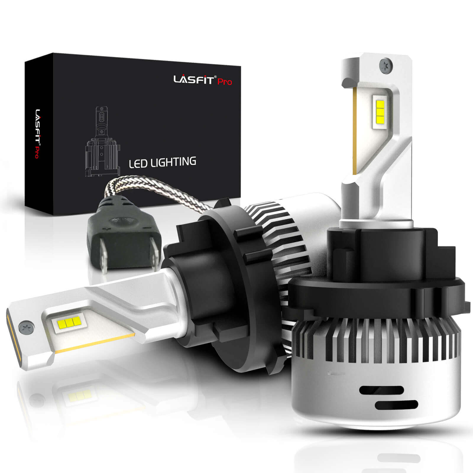 Fit for Kia Hyundai H7 LED Bulb Custom Retainer Adapter | Pro-HK7, 2 Bulbs