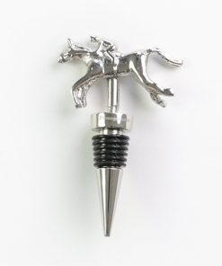 Silver Jockey Bottle Stopper