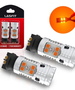 PWY24W PW24W CANBUS Anti Hyper Flash LED Turn Signal Lights Blinker Bulbs | Amber Yellow, 2 Bulbs