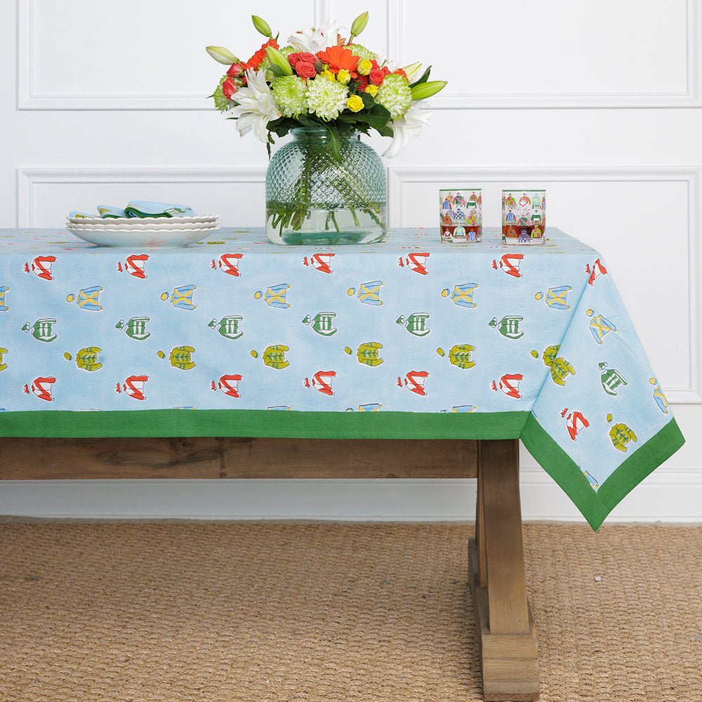 Vintage Jockey Tablecloth - Image 2
