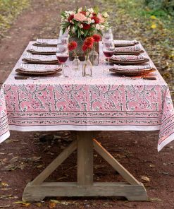 Climbing Dahlia Rose Tablecloth