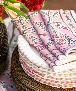 Climbing Dahlia Rose Napkin | Set of 4