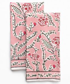 Climbing Dahlia Rose Tea Towels