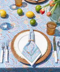 Climbing Dahlia Sky Blue Napkin | Set of 4