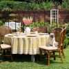 Climbing Dahlia Sunshine Yellow Tablecloth