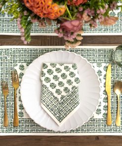 Elise Green Placemat | Set of 4