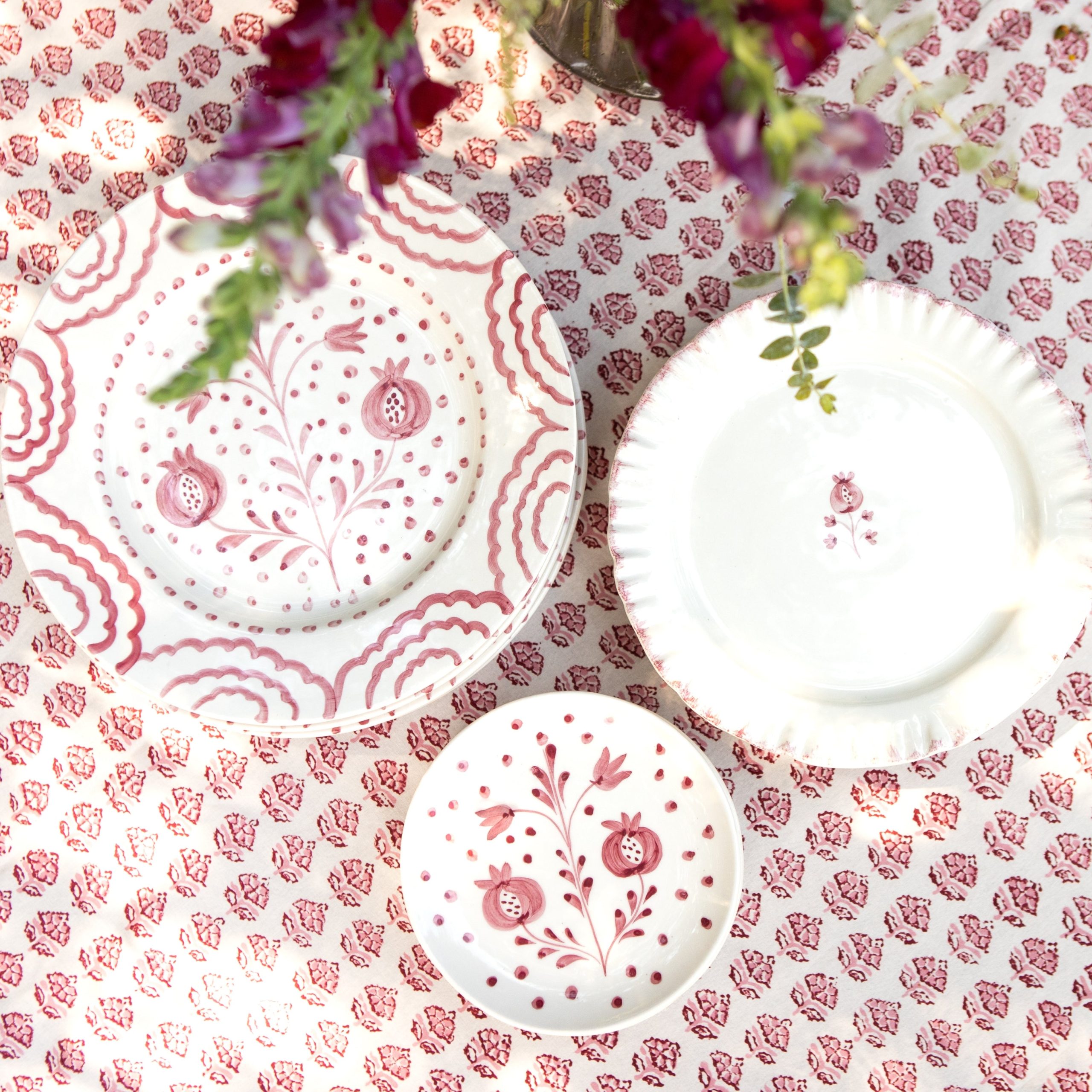 Ruffled Rose Salad Plate | Set of 2 - Image 4